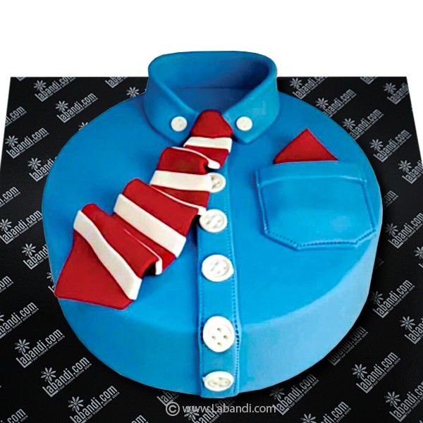 Father's Day Shirt Cake by bakisto - the cake company in lahore