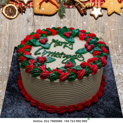 Mistletoe Christmas Cake