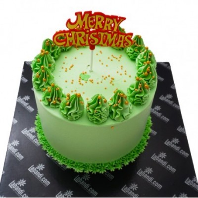 Green Snow Cake